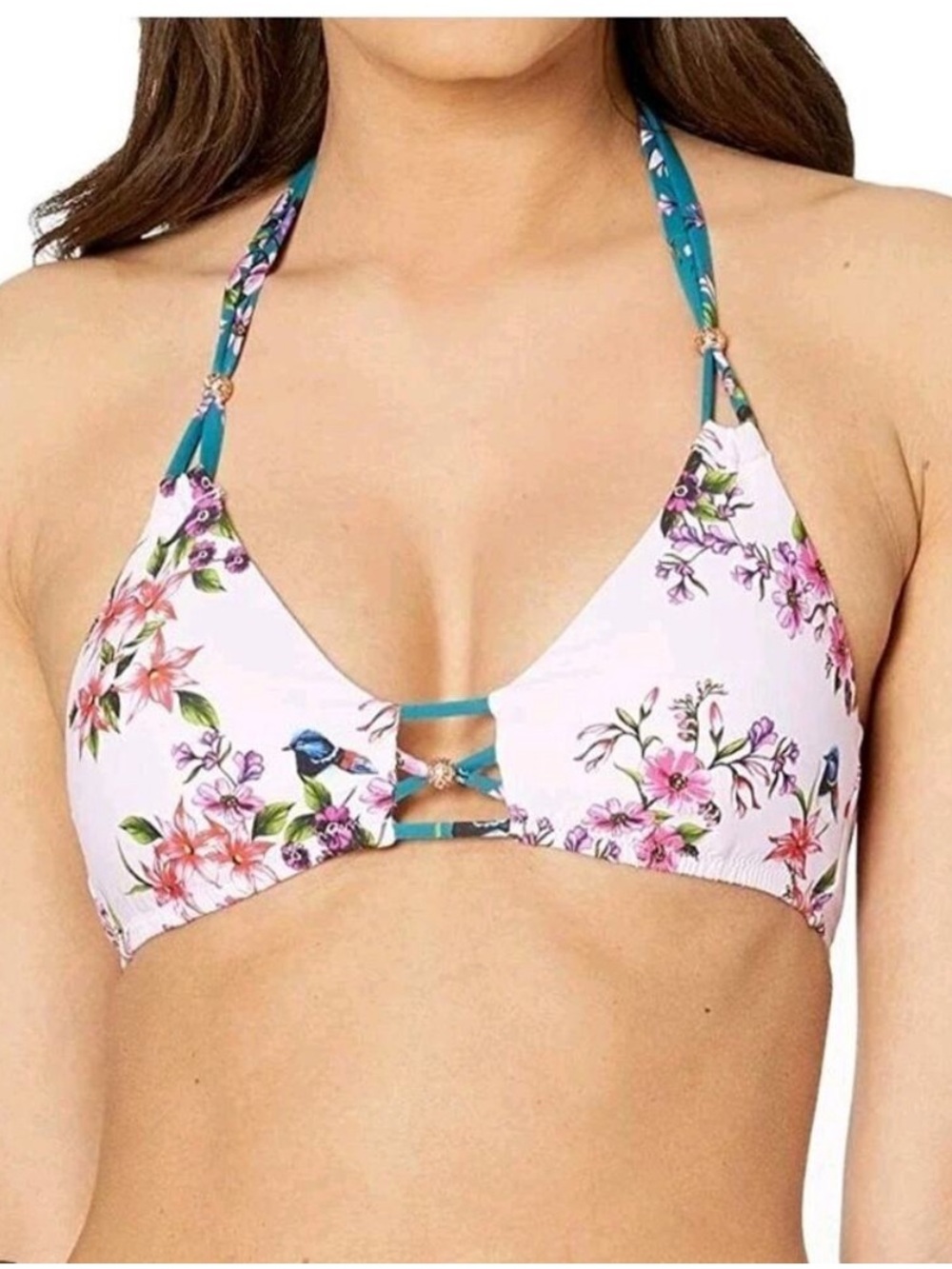 Nanette Lepore Victorian Floral Enchantress Bikini Top
